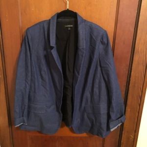 Size 24 Denim Colored Suit Coat/Blazer